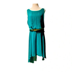 - Bisou Bisou Jade Belted Hi-Lo Dress Size 14 NWT
